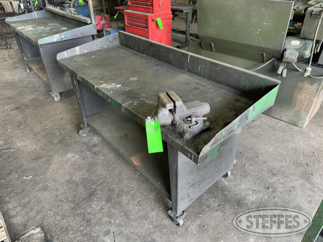 Steel work bench